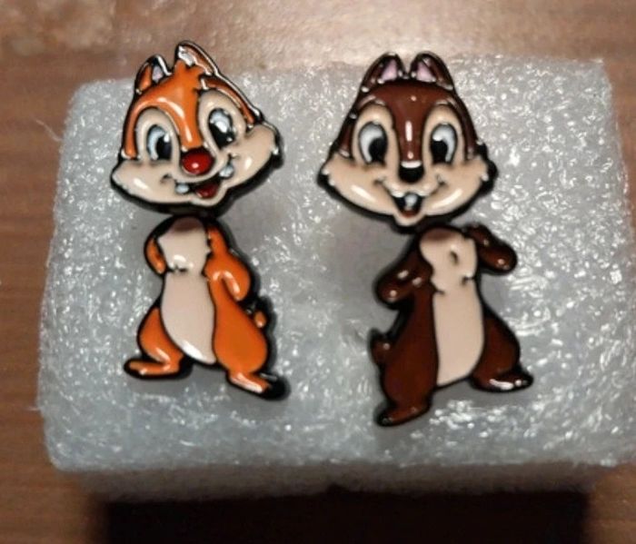 Boucles d'oreilles disney tic et tac