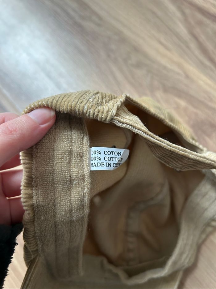 Casquette beige unie côtelée Homme Boutique Indépendante Réglable - photo numéro 4