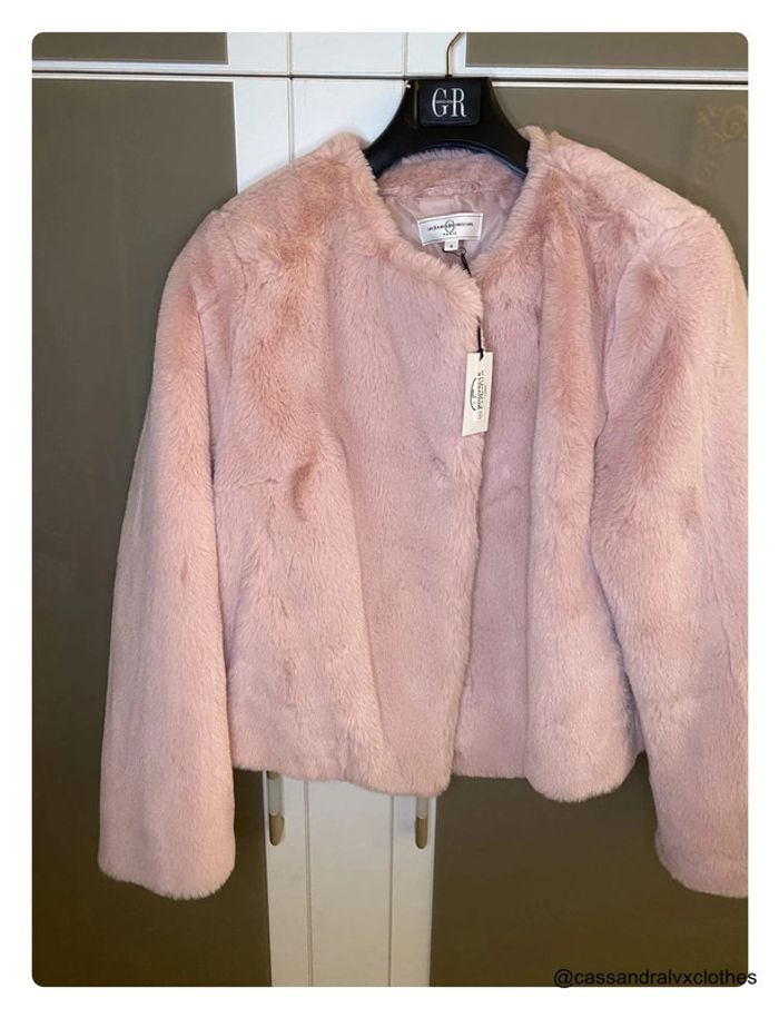 Veste en fausse fourrure rose Ivana - Un jour ailleurs - photo numéro 2