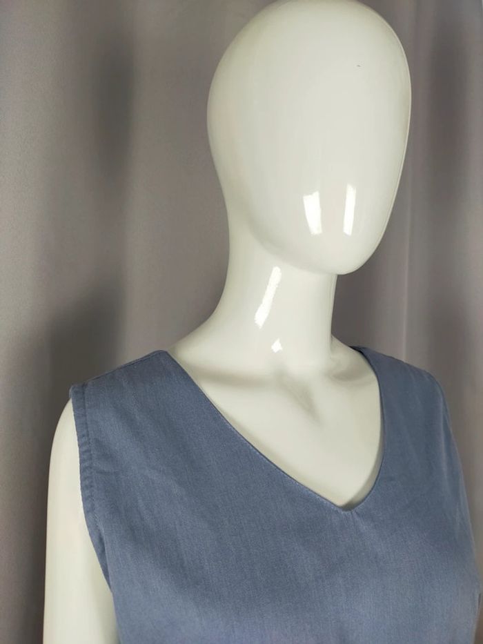Robe bleue ceinturée – Froggy – Taille 2 - photo numéro 3