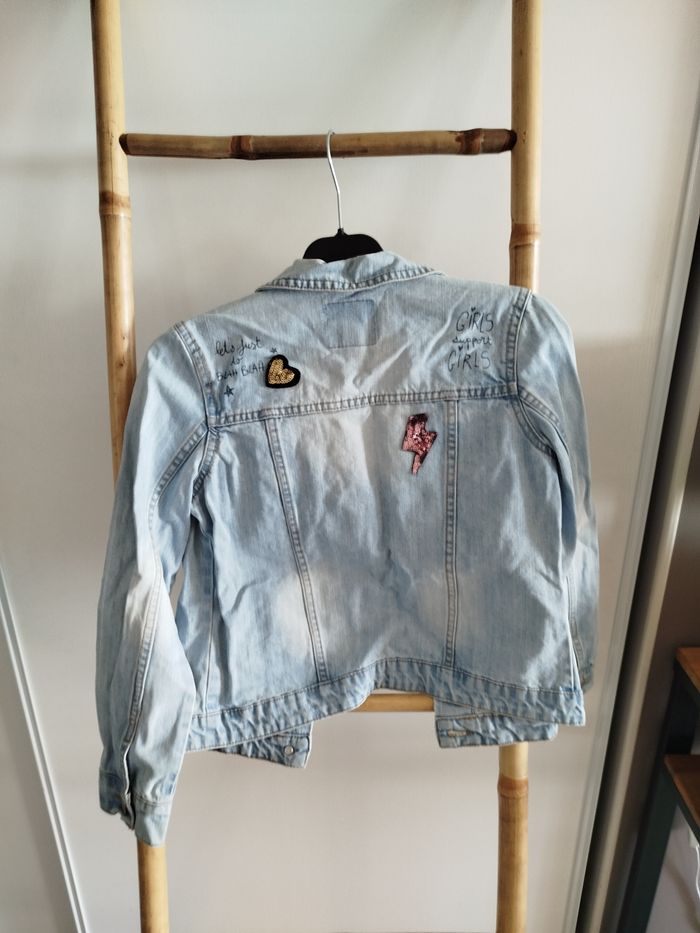 Veste jean imprimée - photo numéro 2