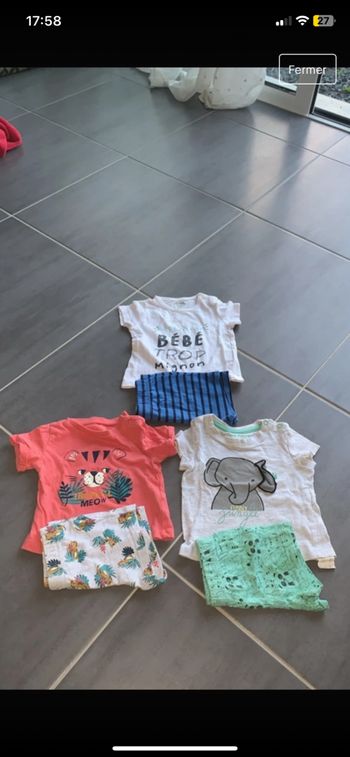 Lot t-shirt + short été