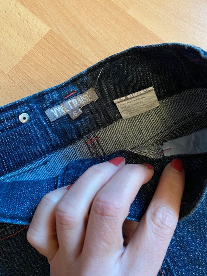 Jupe en jeans Vinyl Fraise Taille 6 ans - photo numéro 3