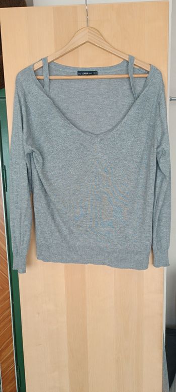 Pull fin, épaules dénudées * Zara knit * m