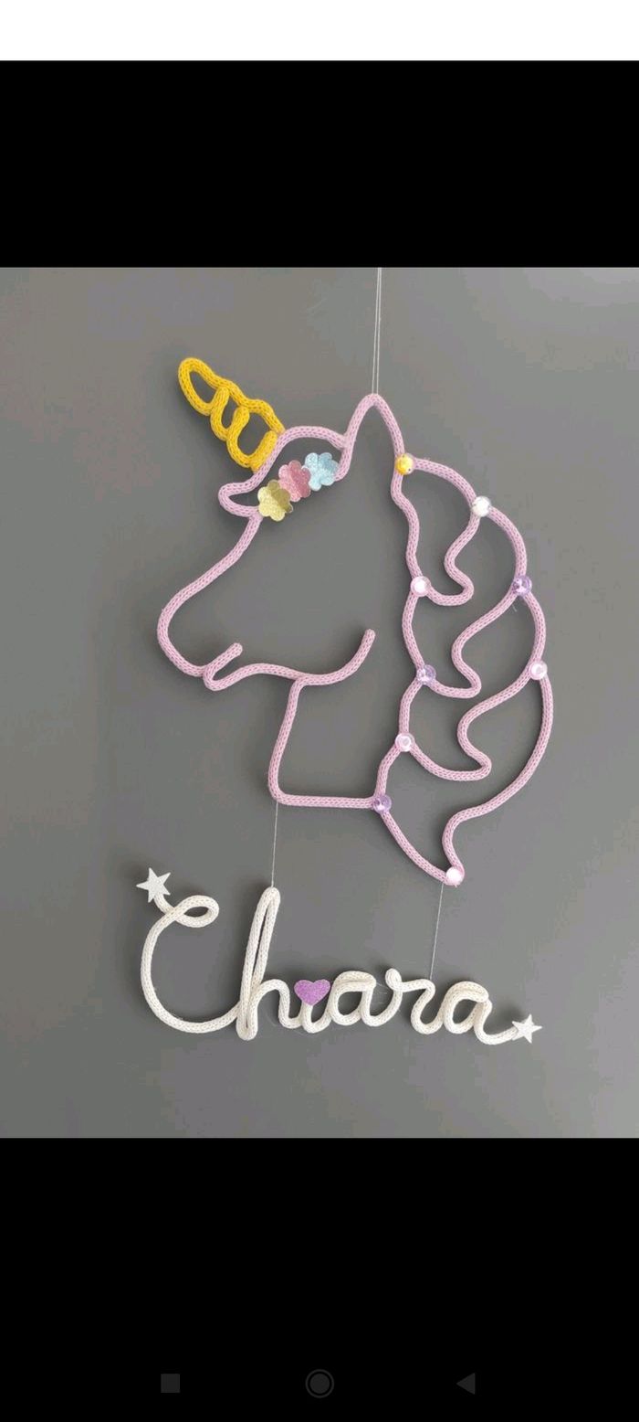 Licorne Tricotin personnalisé