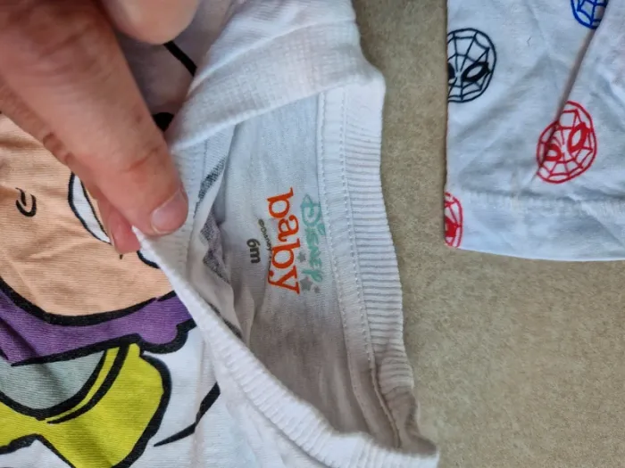 Lot tee shirt 6 mois garçon Disney marvel - photo numéro 2