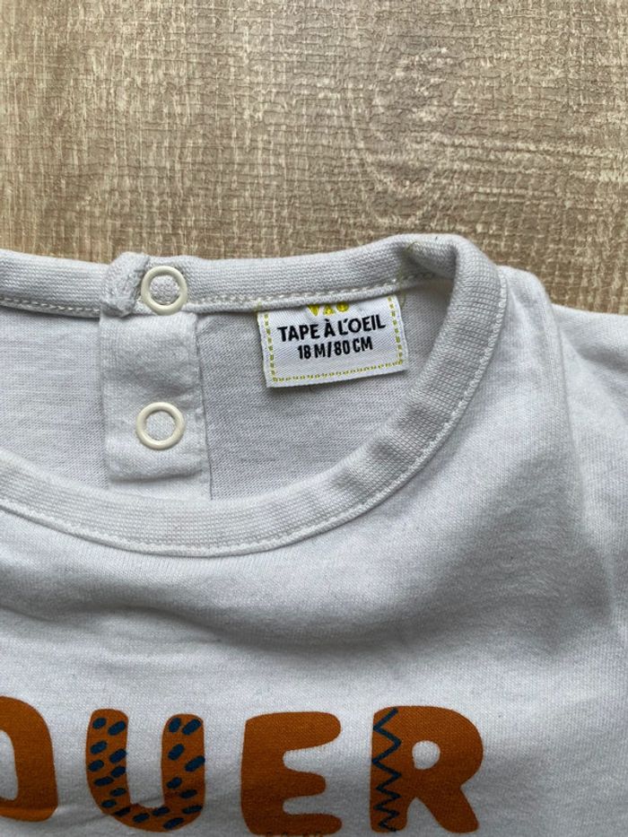 T-shirt manches longues tape à l’œil - photo numéro 3