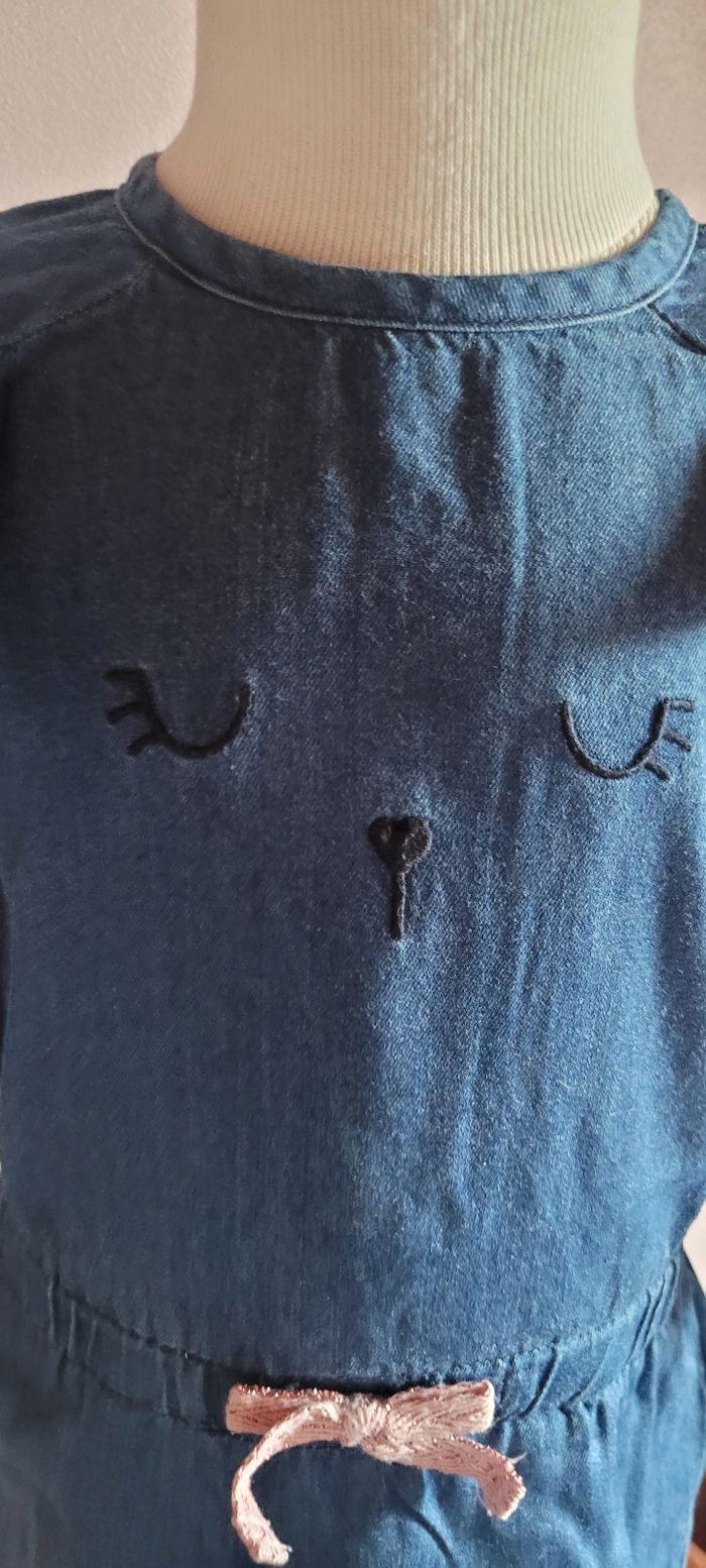 Robe manches longues en jean's - photo numéro 3