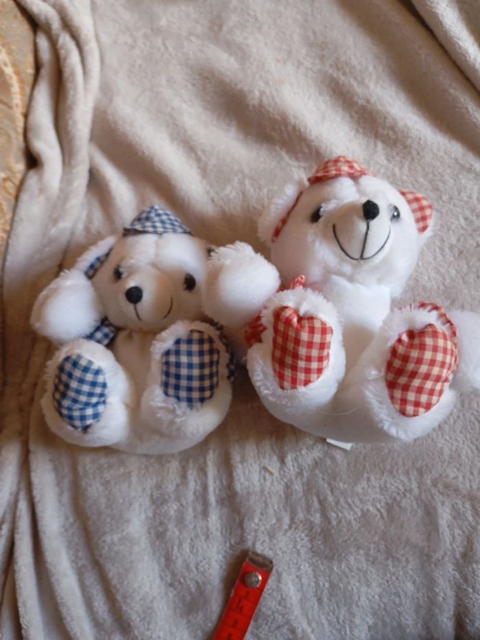 Lot 2 peluches ourson - photo numéro 2