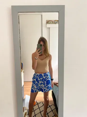 Short à motifs bleu / Kiabi