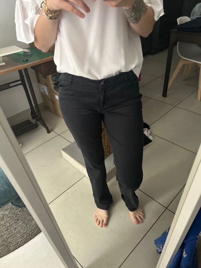 Pantalon taille 38 bleu marine Kwoman