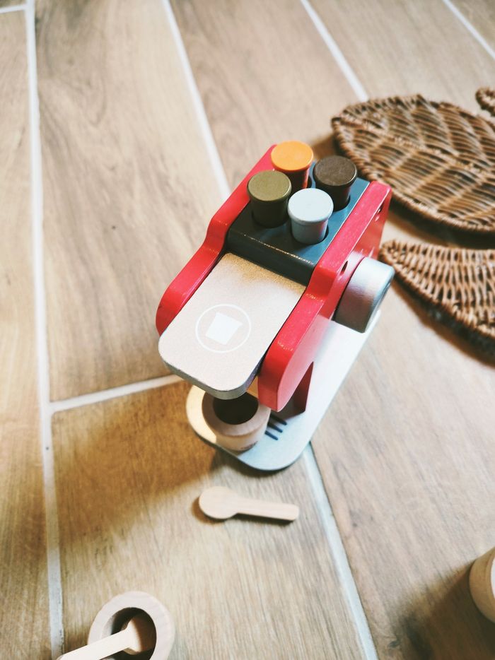 🍵Dinette cafetière expresso et accessoires en bois marque Oxybul - photo numéro 2