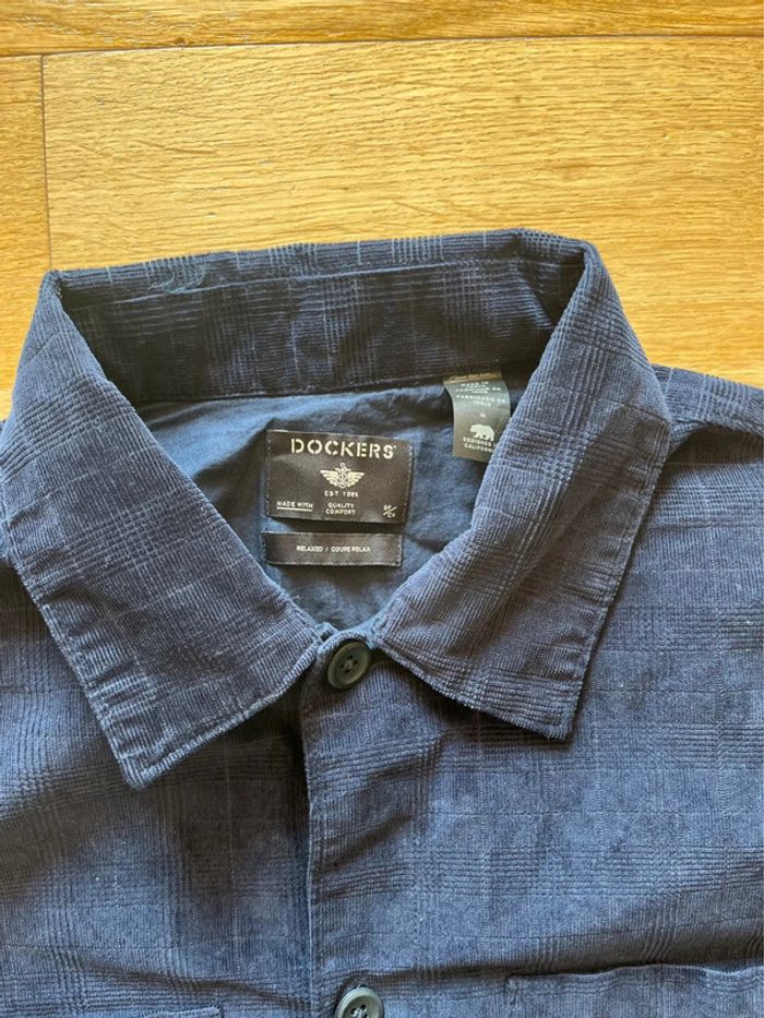 🧥 Surchemise Dockers bleu marine à carreaux – Taille M 🧥 - photo numéro 2