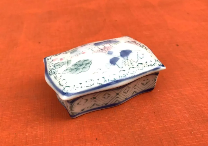Boite à bijoux Porcelaine décor asiatique - photo numéro 3