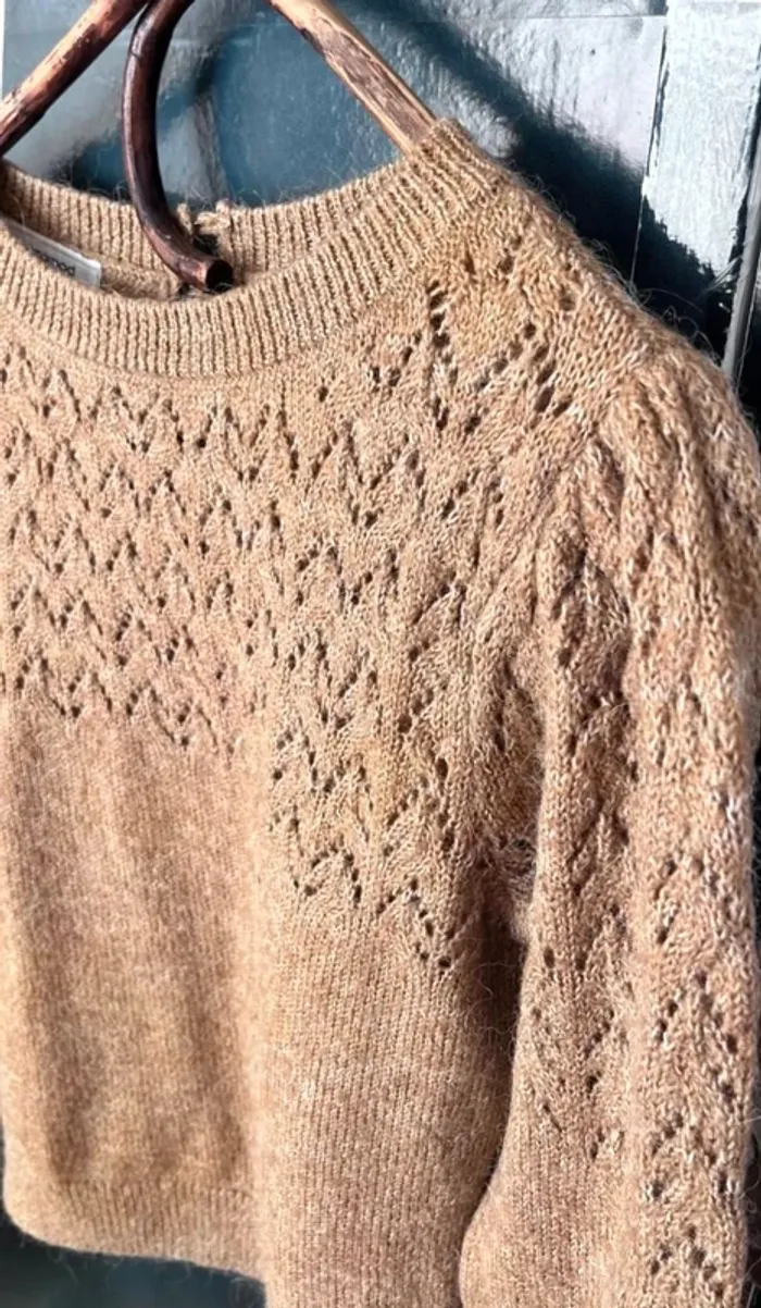 Pull ajouré avec alpaga t36 - photo numéro 7