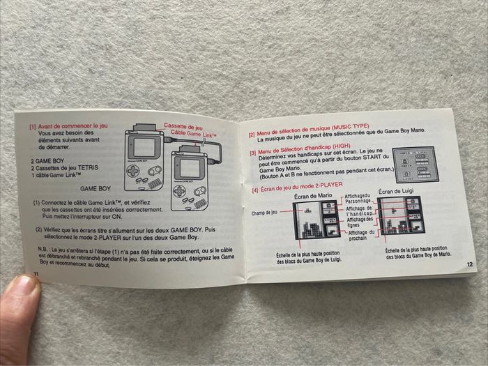 Notice Tetris Nintendo Game Boy FAH-1 - photo numéro 6