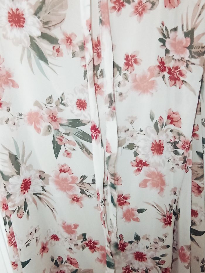 Robe longue fleurs voilages - photo numéro 3