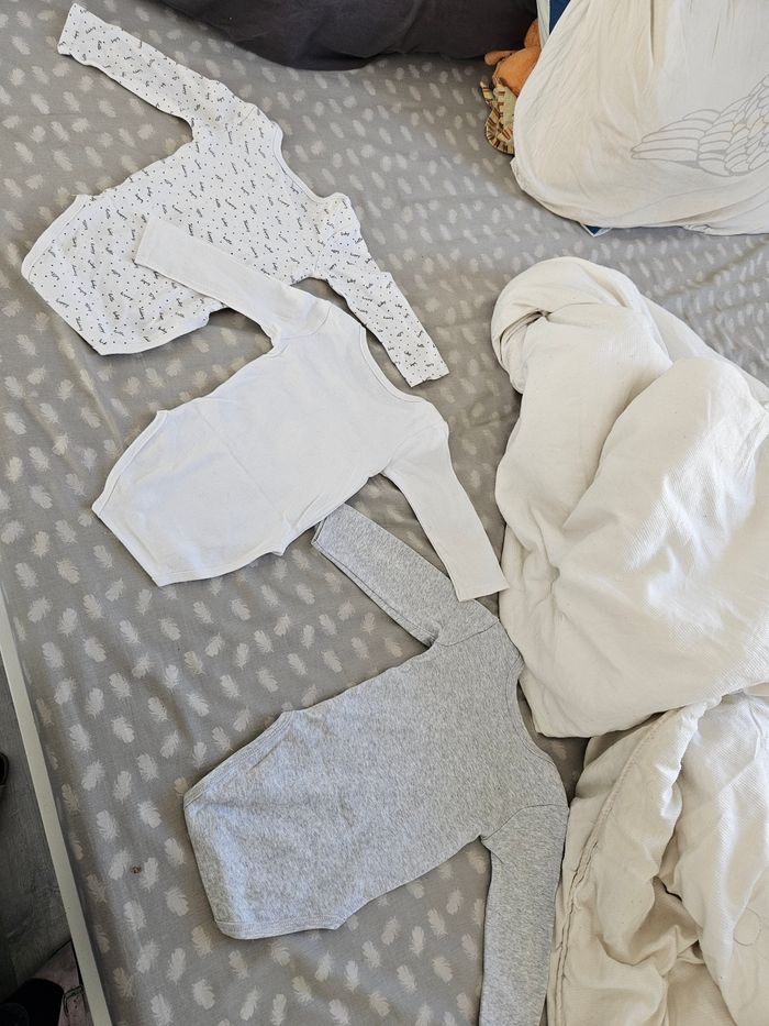 Lot de bodys manches longues fille - photo numéro 2