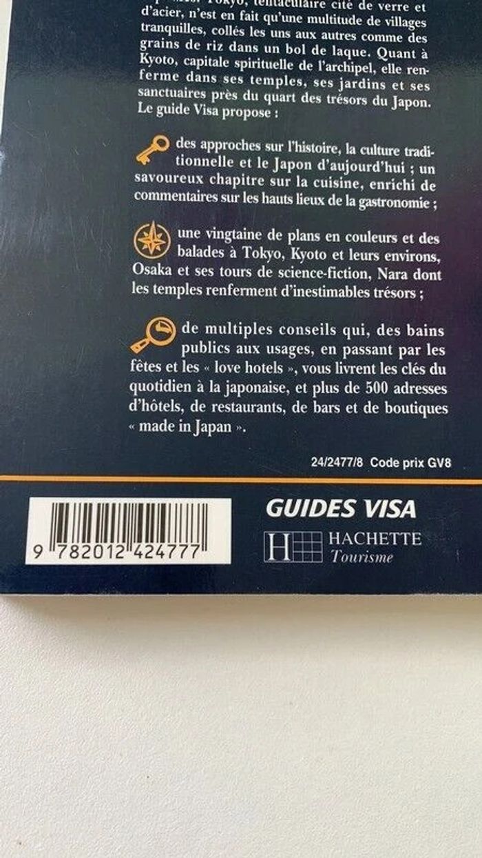 Livre à Tokyo et au Japon Guides Visa - Hachette Tourisme 1996 - photo numéro 3
