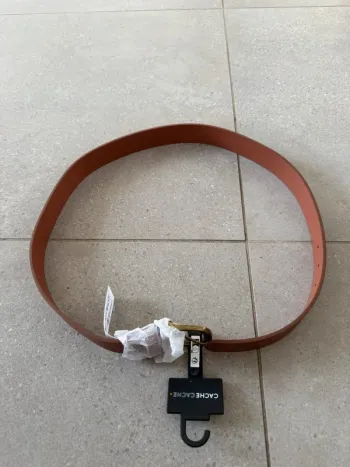 Ceinture marron cache cache, neuve, 100cm