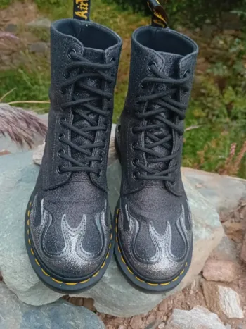 Dr. Martens Pascal Flame glitter avec boîte 38