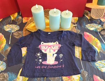 Tee-shirt ML bleu marine 3 ans