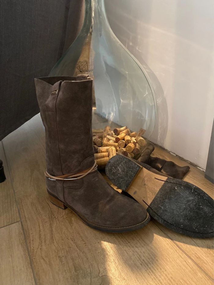 Les Tropeziennes - bottes kaki (vert gris) - photo numéro 2