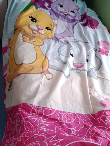 Housse de couette Zhu Zhu pets
1 personne + taie d'oreiller