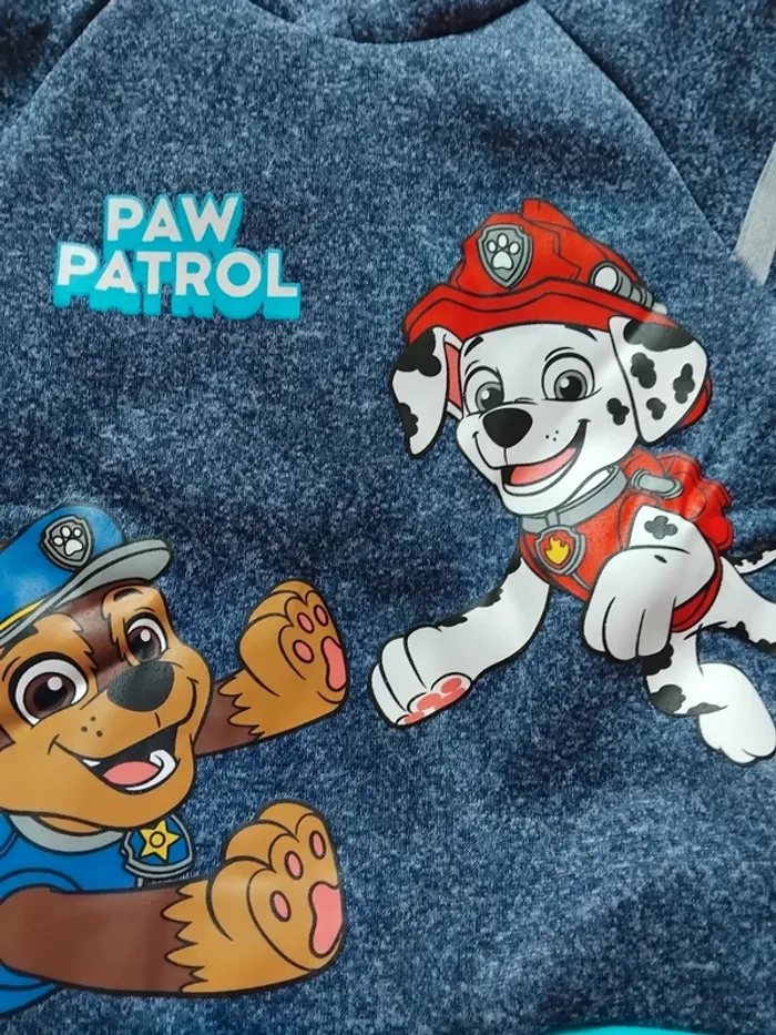 Sweat capuche garçon paw patrol, neuf, 6 ans - photo numéro 5