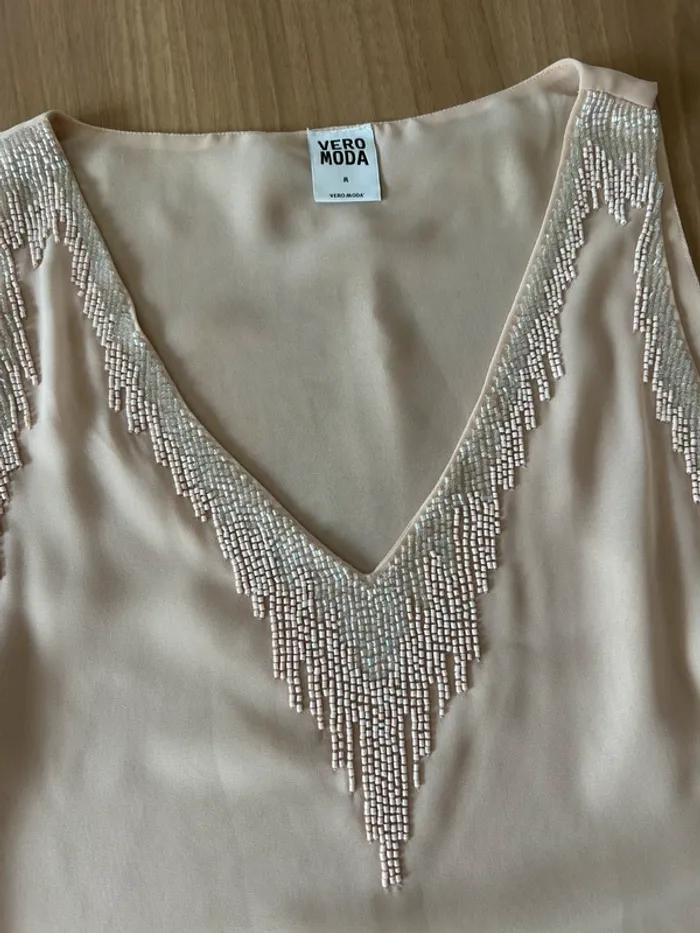 Magnifique tunique / tee shirt long Vero moda taille M - photo numéro 3