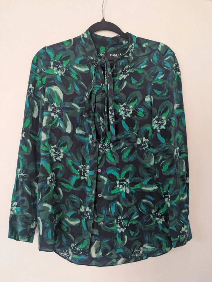 Blouse fluide 100% soie col lavallière Paule Ka - photo numéro 7