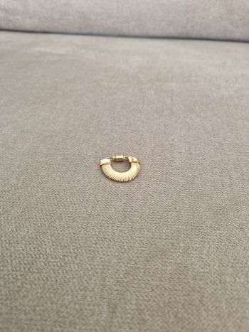Boucle d'oreilles vintage dorée
