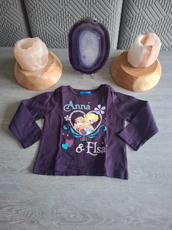 T-shirt violet à manche longue 18 mois disney
