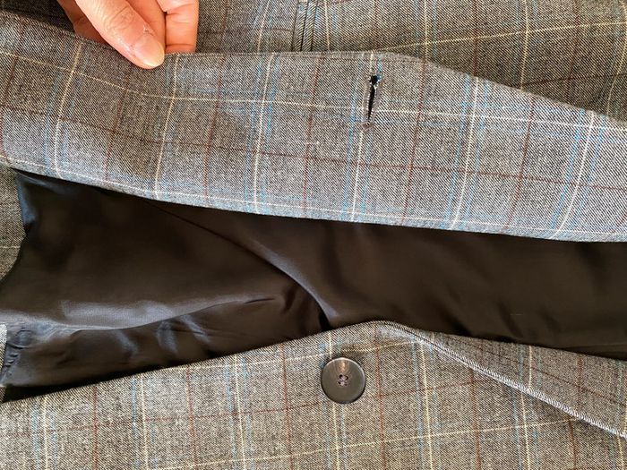 Blazer Mango gris à carreaux taille 34 / S - photo numéro 12