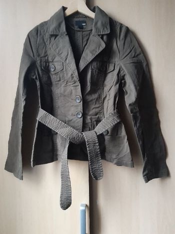 Veste kaki avec ceinture H&M