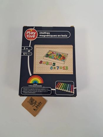 Playtive Chiffre magnétiques en bois Montessori