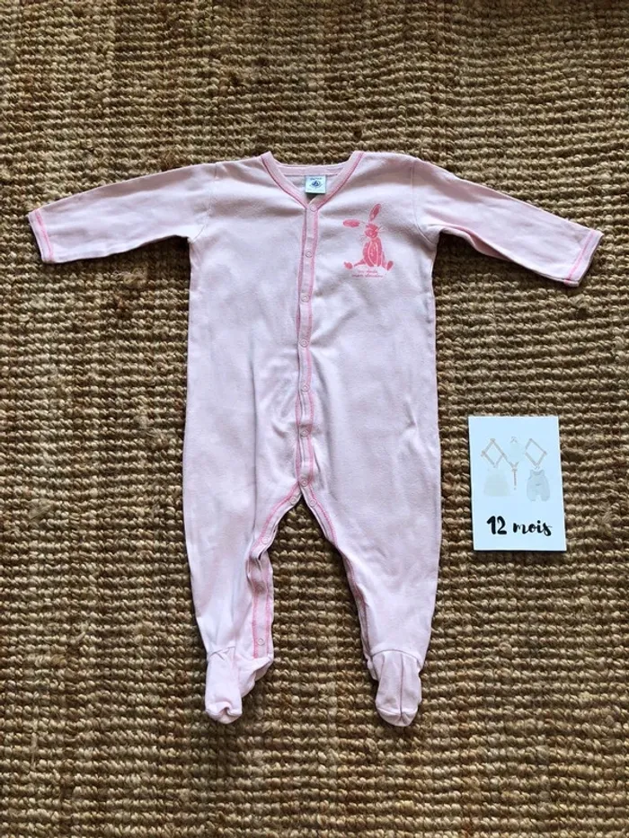 Pyjama léger rose Petit Bateau