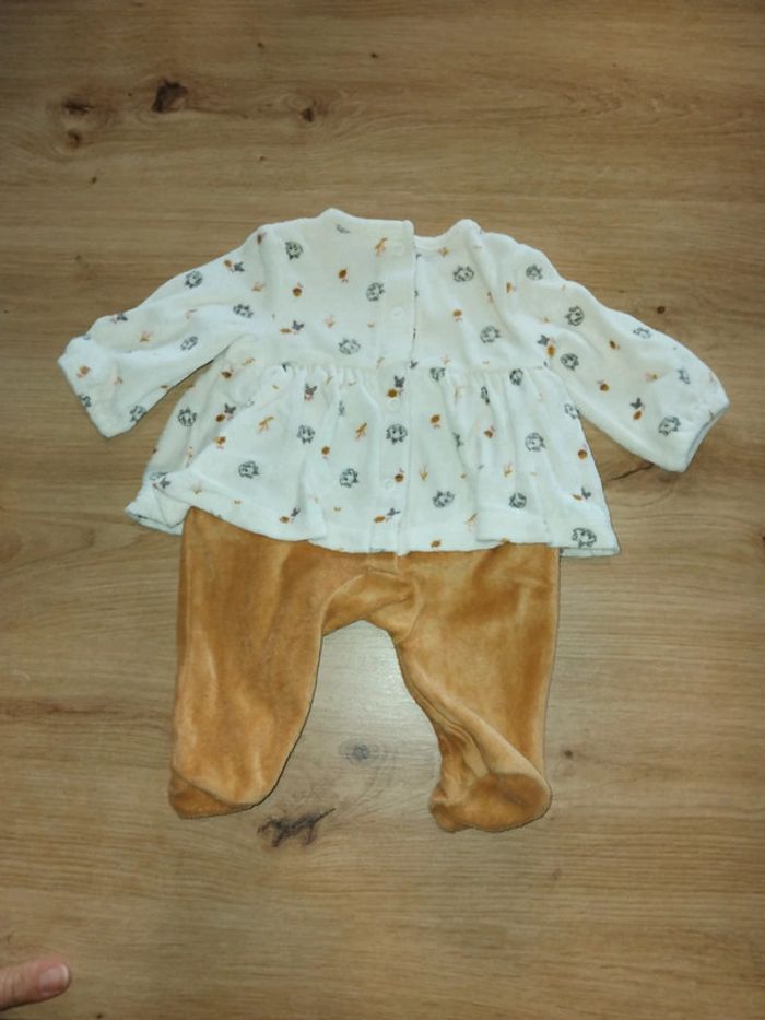 3 pyjamas fille velours taille naissance - photo numéro 9