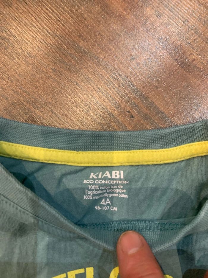 Lot tee-shirts vert/ jaune - photo numéro 3