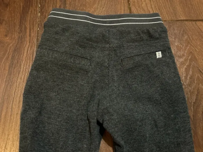 pantalon habillé garcon IKKS gris foncé chiné taille 3 ans - photo numéro 3
