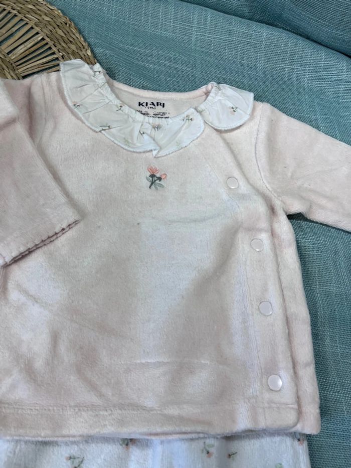 Lot 2 pyjamas jumelles taille 1 mois - photo numéro 3