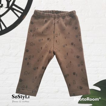 Pantalon marron confort Uniqlo 6/12 Mois