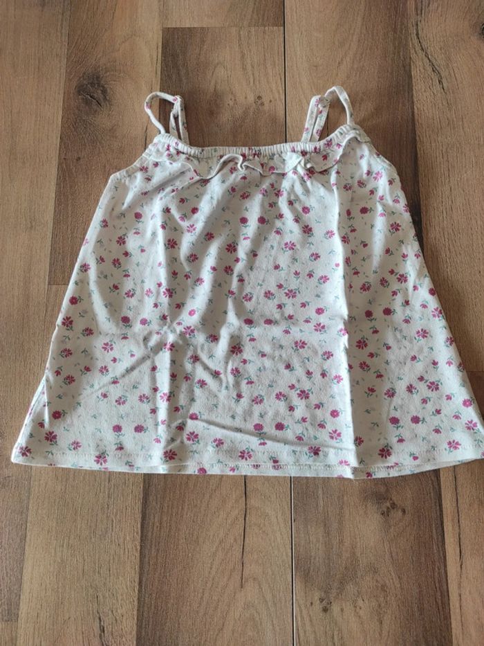 Tee-shirt bretelles 4 ans Tape à l'oeil en TBE