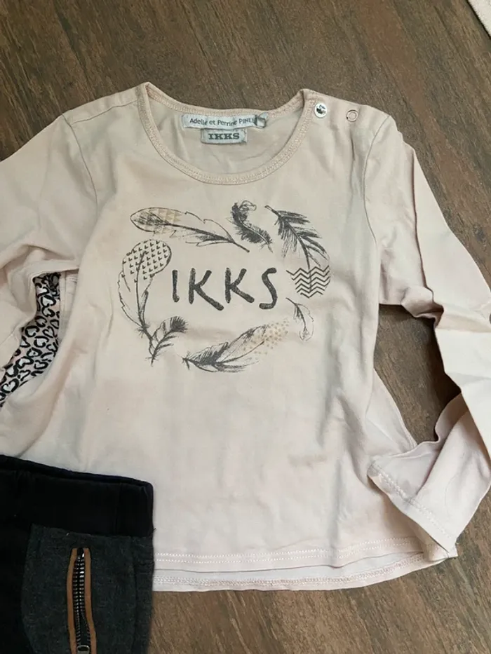 Ensemble veste pantalon T-shirt pull ikks fille hiver 3 ans - photo numéro 4