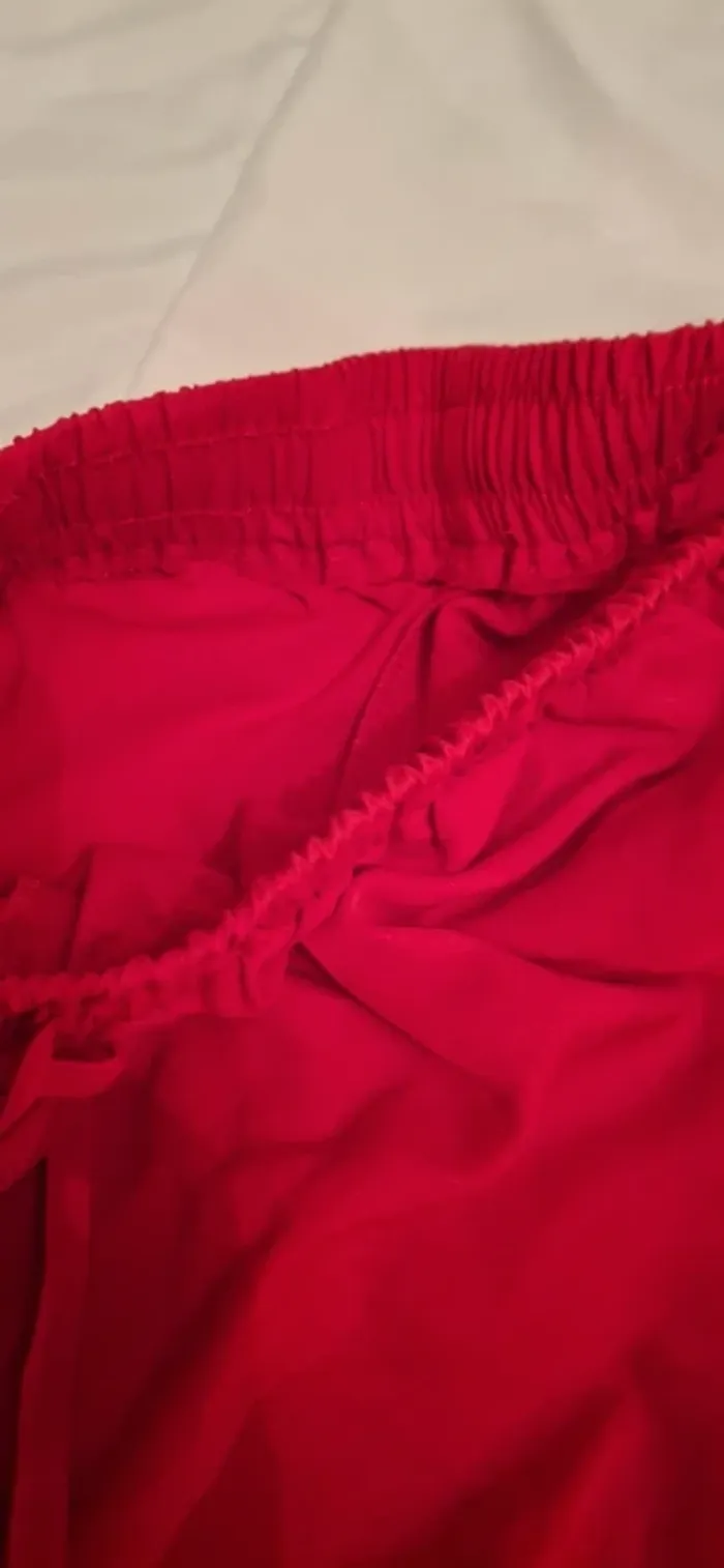 Pantalon rouge Fendue neuf Taille l - photo numéro 7