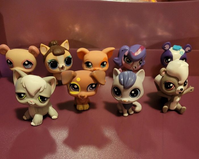 Lot 9 figurines LPS. 1€50 unité
