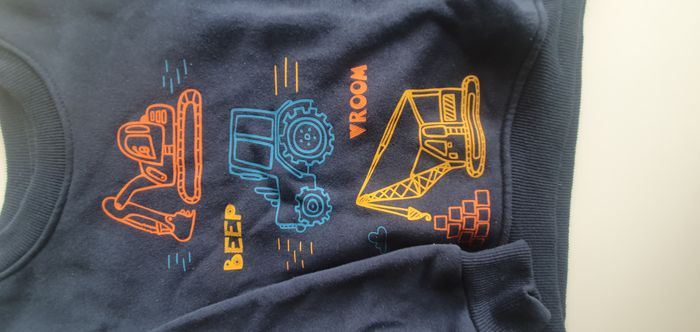 Sweat-shirt camions de chantier Primark 3/4 ans - photo numéro 2