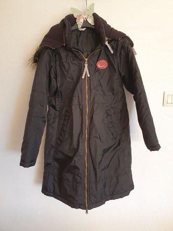 Doudoune  longue noir myc 12 ans