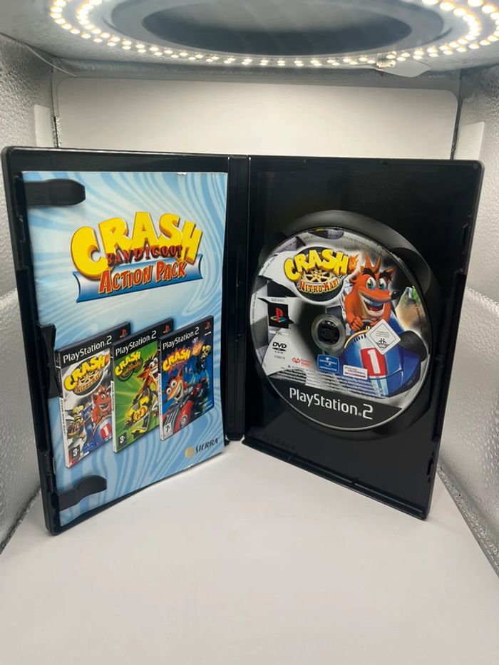 Crash Bandicoot Action Pack PS2 Sony PlayStation Nitro Tag Team - PAL NL Cib - photo numéro 4