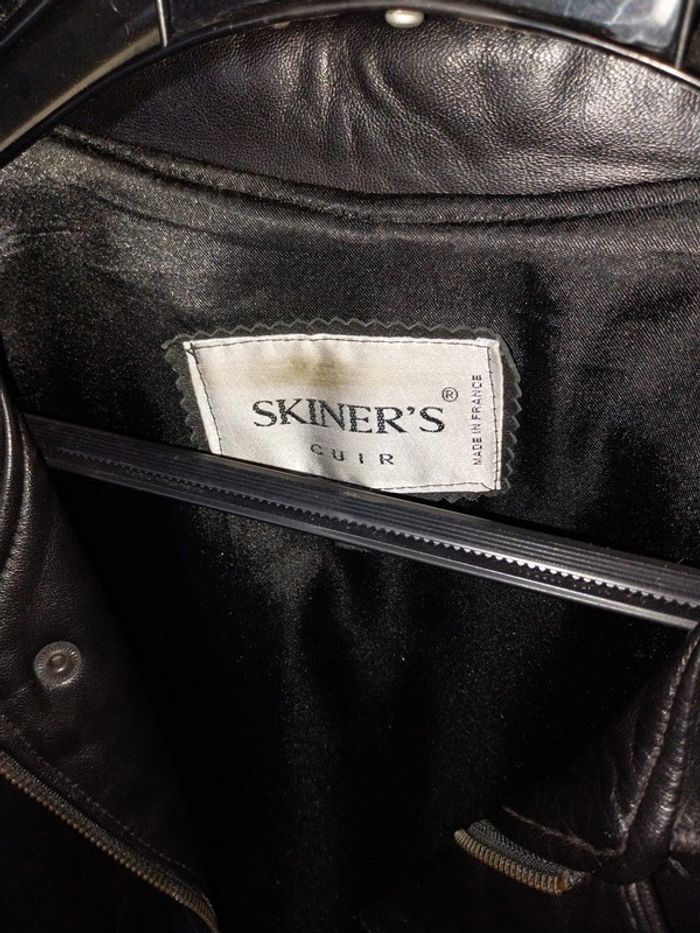 Manteau de cuir comme neuf taille 54 - photo numéro 3